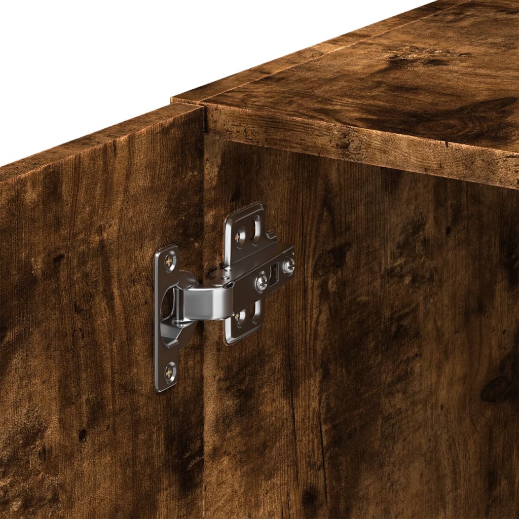 Wandkast 45x42,5x40 cm bewerkt hout gerookt eikenkleurig is nu te koop bij PeponiXL, paradijselijk wonen!