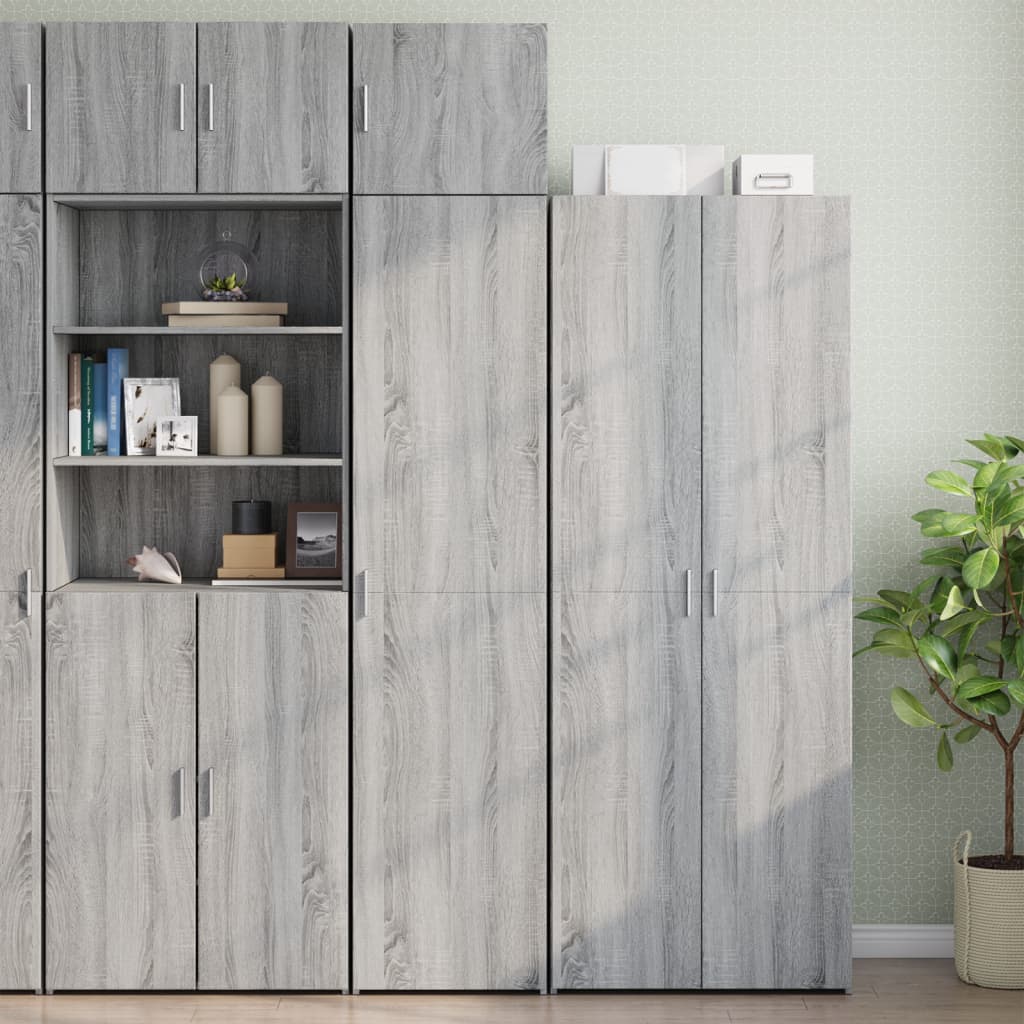 Wandkast 45x42,5x40 cm bewerkt hout grijs sonoma eikenkleurig is nu te koop bij PeponiXL, paradijselijk wonen!