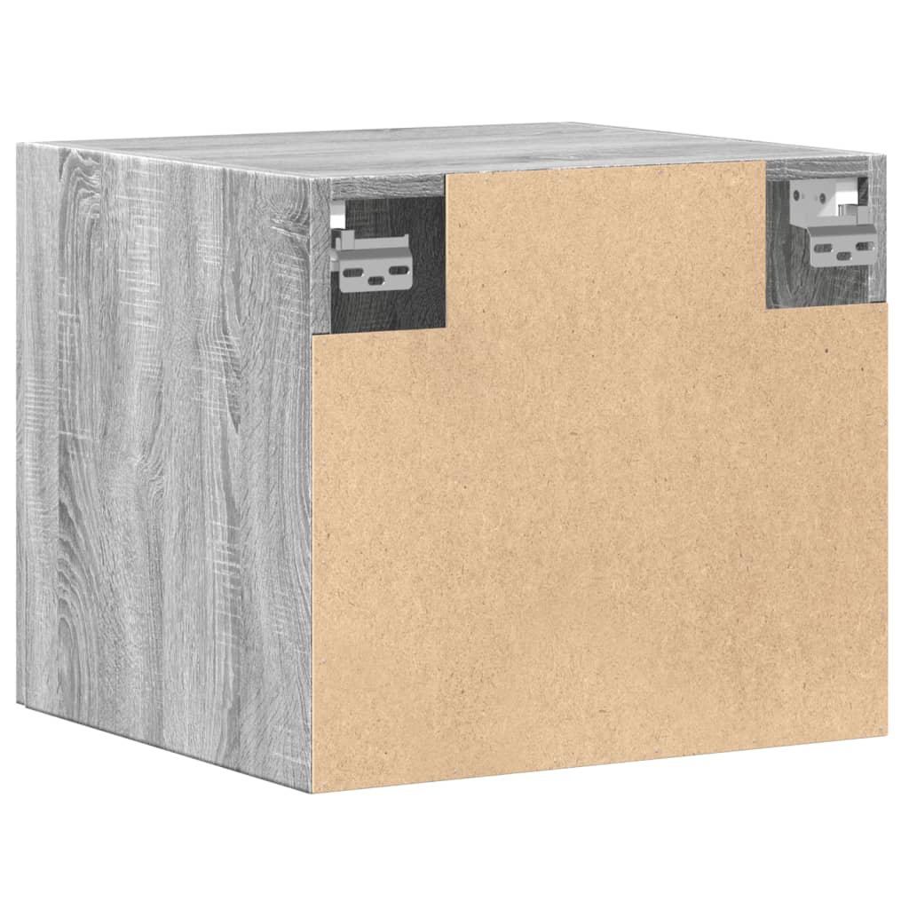 Wandkast 45x42,5x40 cm bewerkt hout grijs sonoma eikenkleurig is nu te koop bij PeponiXL, paradijselijk wonen!