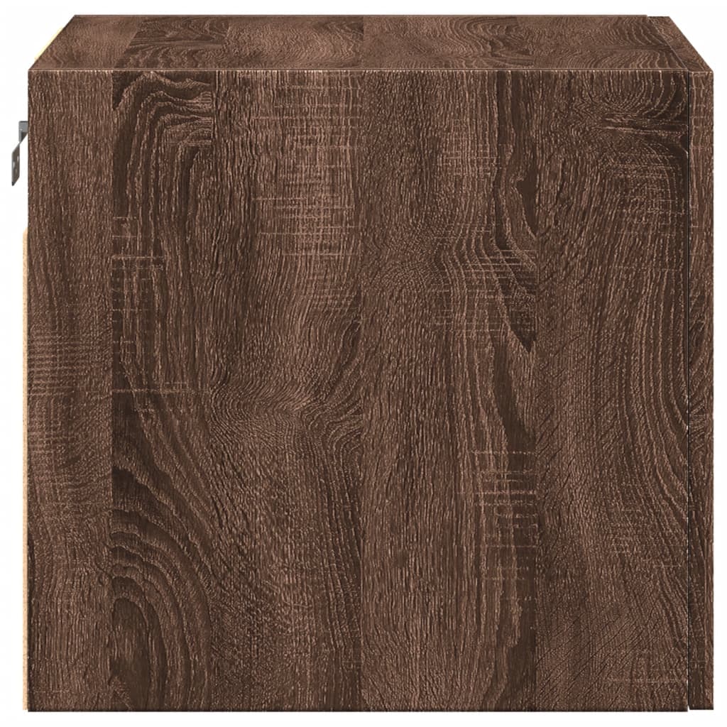 Wandkast 45x42,5x40 cm bewerkt hout bruin eikenkleurig is nu te koop bij PeponiXL, paradijselijk wonen!