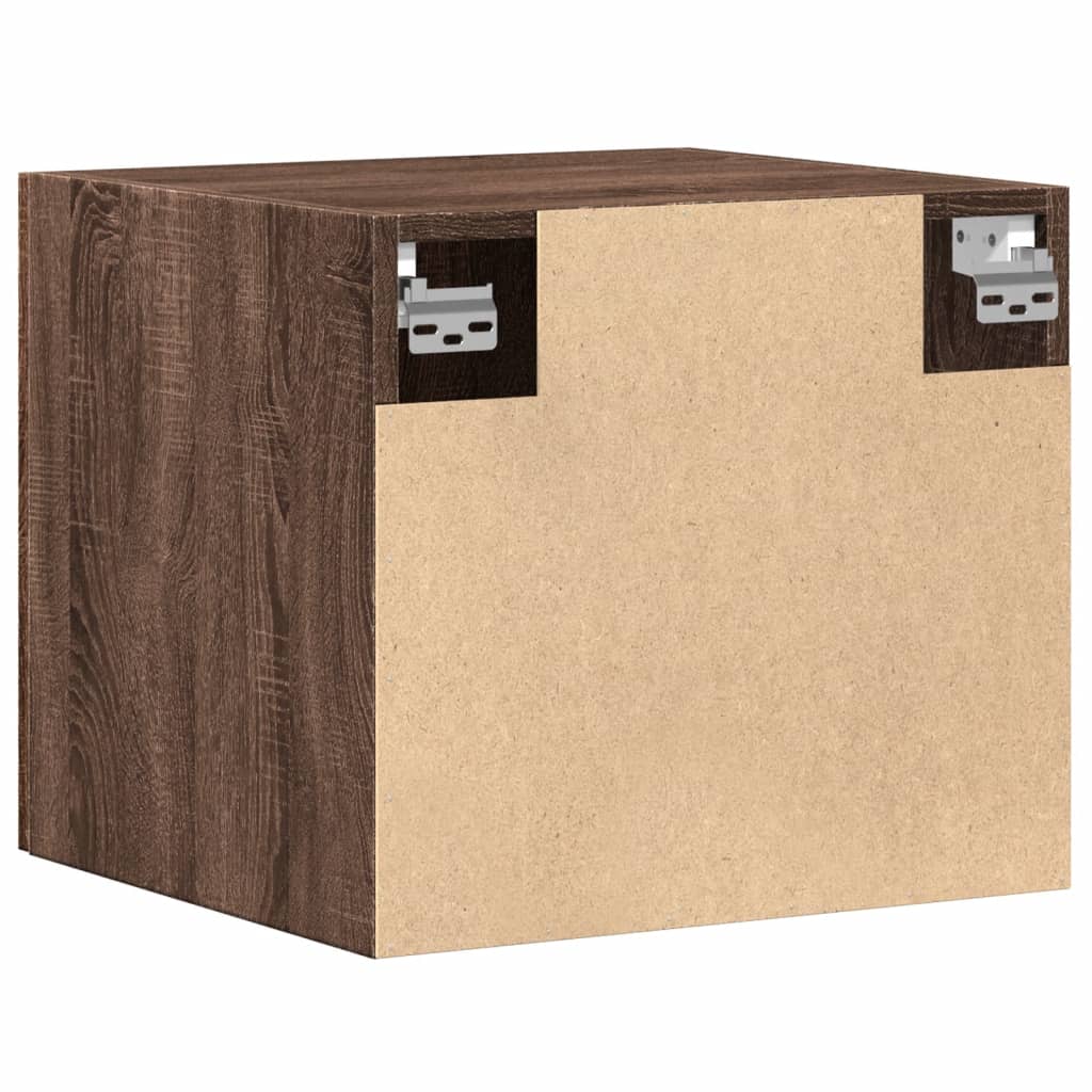 Wandkast 45x42,5x40 cm bewerkt hout bruin eikenkleurig is nu te koop bij PeponiXL, paradijselijk wonen!