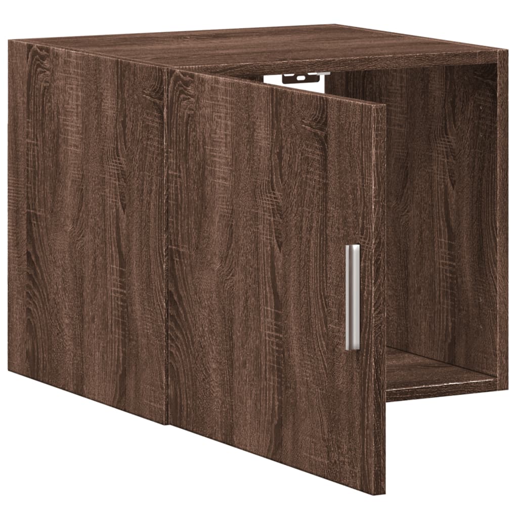 Wandkast 45x42,5x40 cm bewerkt hout bruin eikenkleurig is nu te koop bij PeponiXL, paradijselijk wonen!