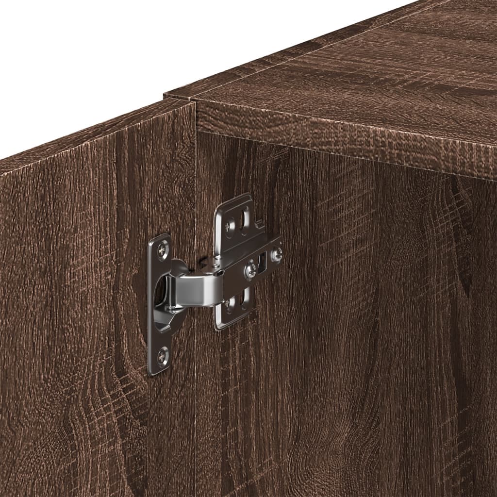 Wandkast 45x42,5x40 cm bewerkt hout bruin eikenkleurig is nu te koop bij PeponiXL, paradijselijk wonen!