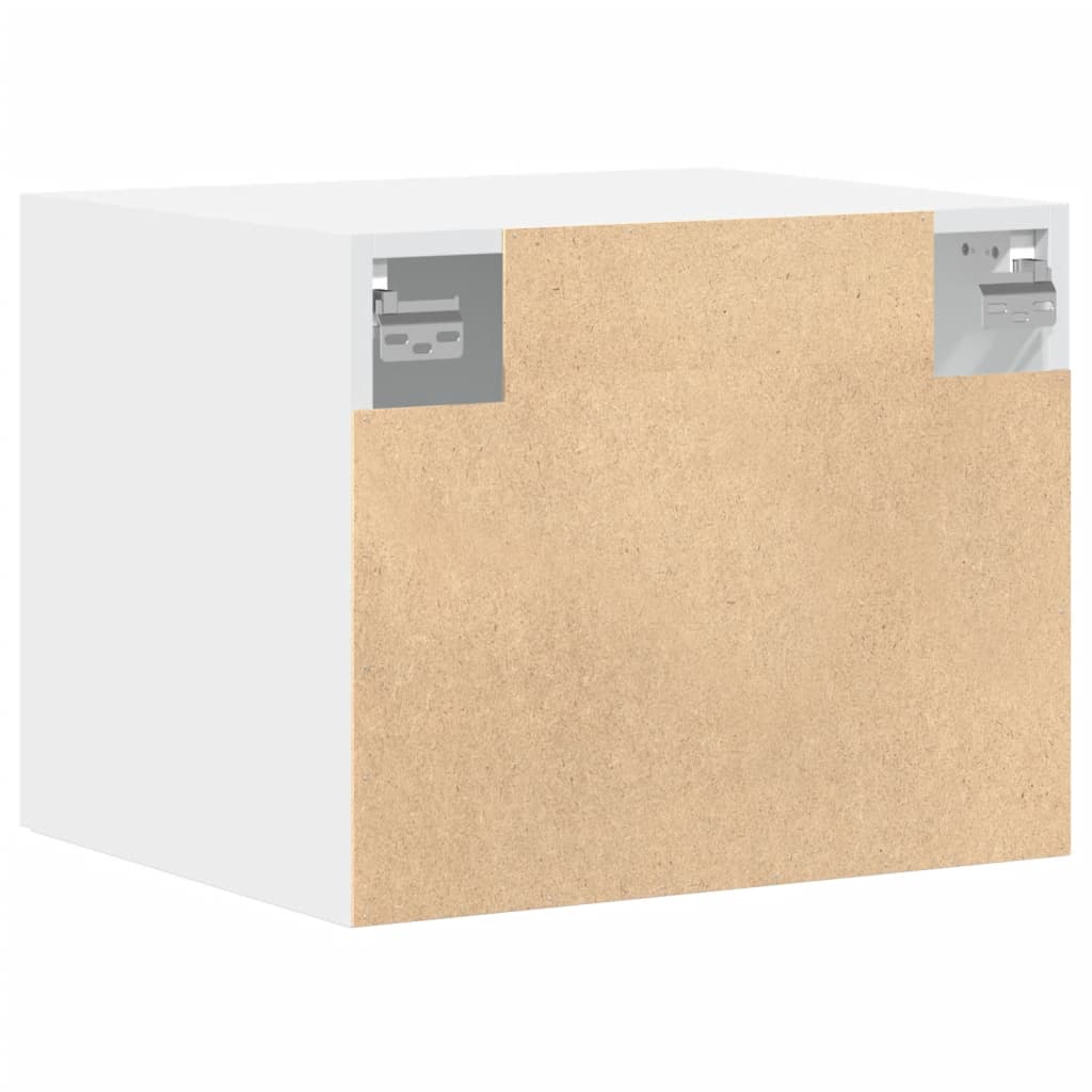Wandkast 50x42,5x40 cm bewerkt hout wit is nu te koop bij PeponiXL, paradijselijk wonen!