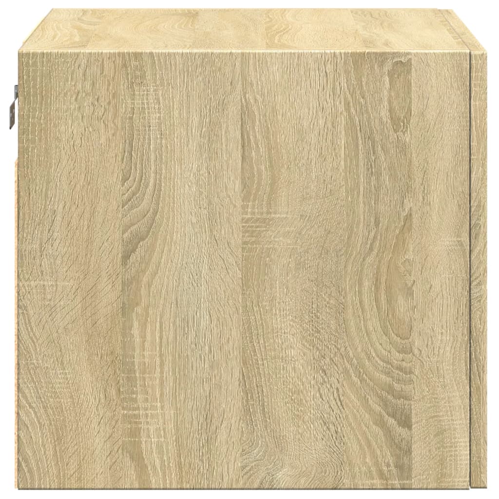 Wandkast 50x42,5x40 cm bewerkt hout sonoma eikenkleurig is nu te koop bij PeponiXL, paradijselijk wonen!