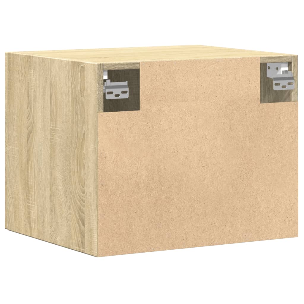 Wandkast 50x42,5x40 cm bewerkt hout sonoma eikenkleurig is nu te koop bij PeponiXL, paradijselijk wonen!