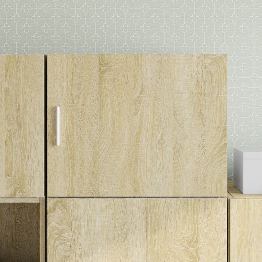 Wandkast 50x42,5x40 cm bewerkt hout sonoma eikenkleurig is nu te koop bij PeponiXL, paradijselijk wonen!