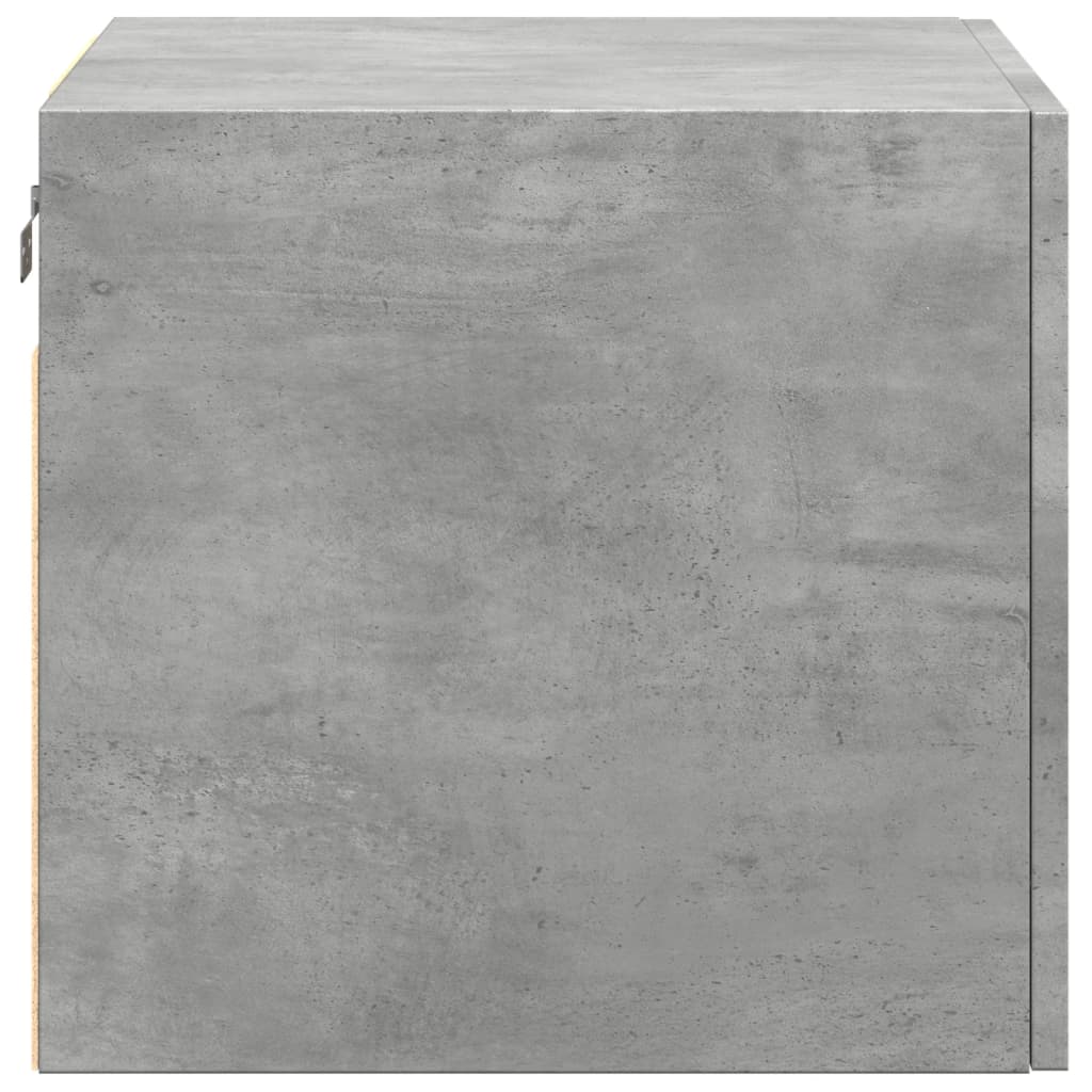 Wandkast 50x42,5x40 cm bewerkt hout betongrijs is nu te koop bij PeponiXL, paradijselijk wonen!