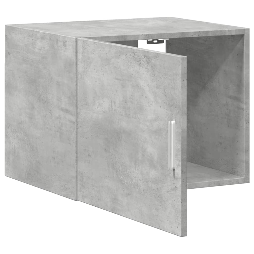 Wandkast 50x42,5x40 cm bewerkt hout betongrijs is nu te koop bij PeponiXL, paradijselijk wonen!