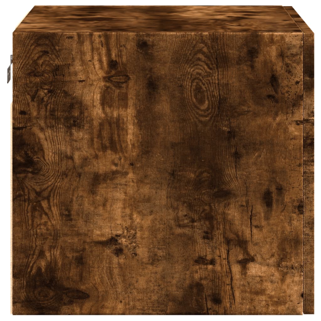 Wandkast 50x42,5x40 cm bewerkt hout gerookt eikenkleurig is nu te koop bij PeponiXL, paradijselijk wonen!