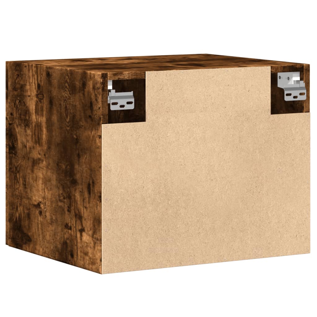 Wandkast 50x42,5x40 cm bewerkt hout gerookt eikenkleurig is nu te koop bij PeponiXL, paradijselijk wonen!