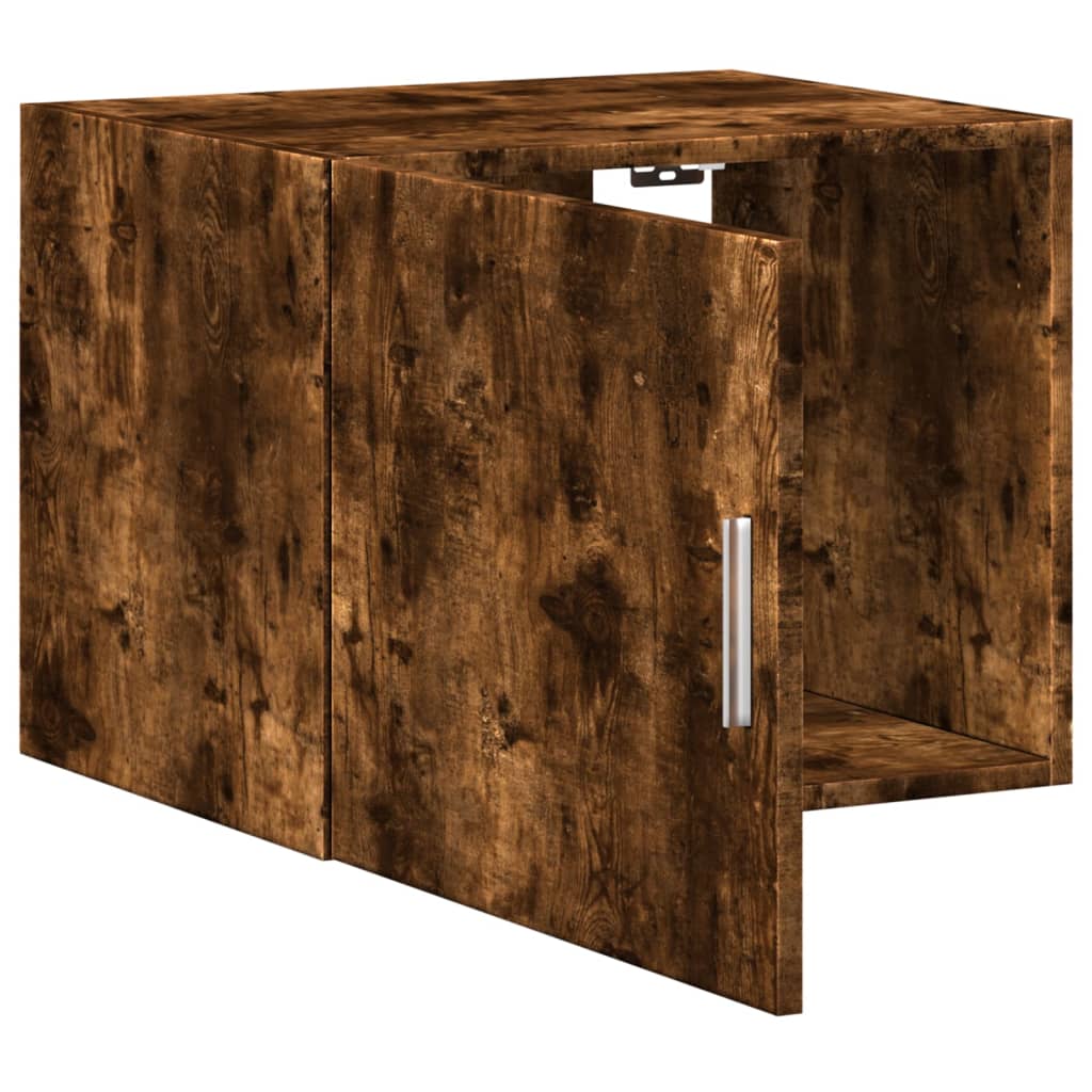 Wandkast 50x42,5x40 cm bewerkt hout gerookt eikenkleurig is nu te koop bij PeponiXL, paradijselijk wonen!