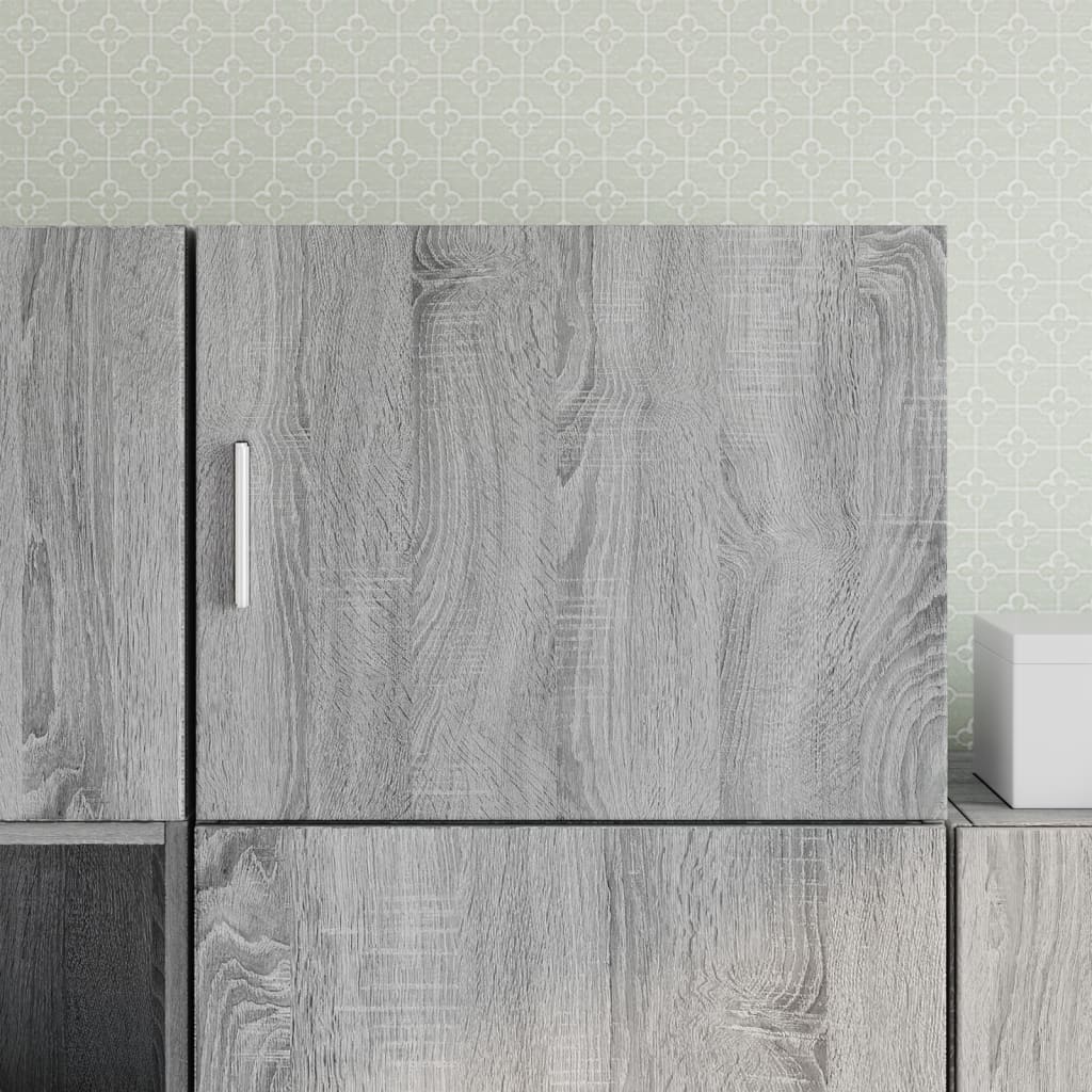 Wandkast 50x42,5x40 cm bewerkt hout grijs sonoma is nu te koop bij PeponiXL, paradijselijk wonen!