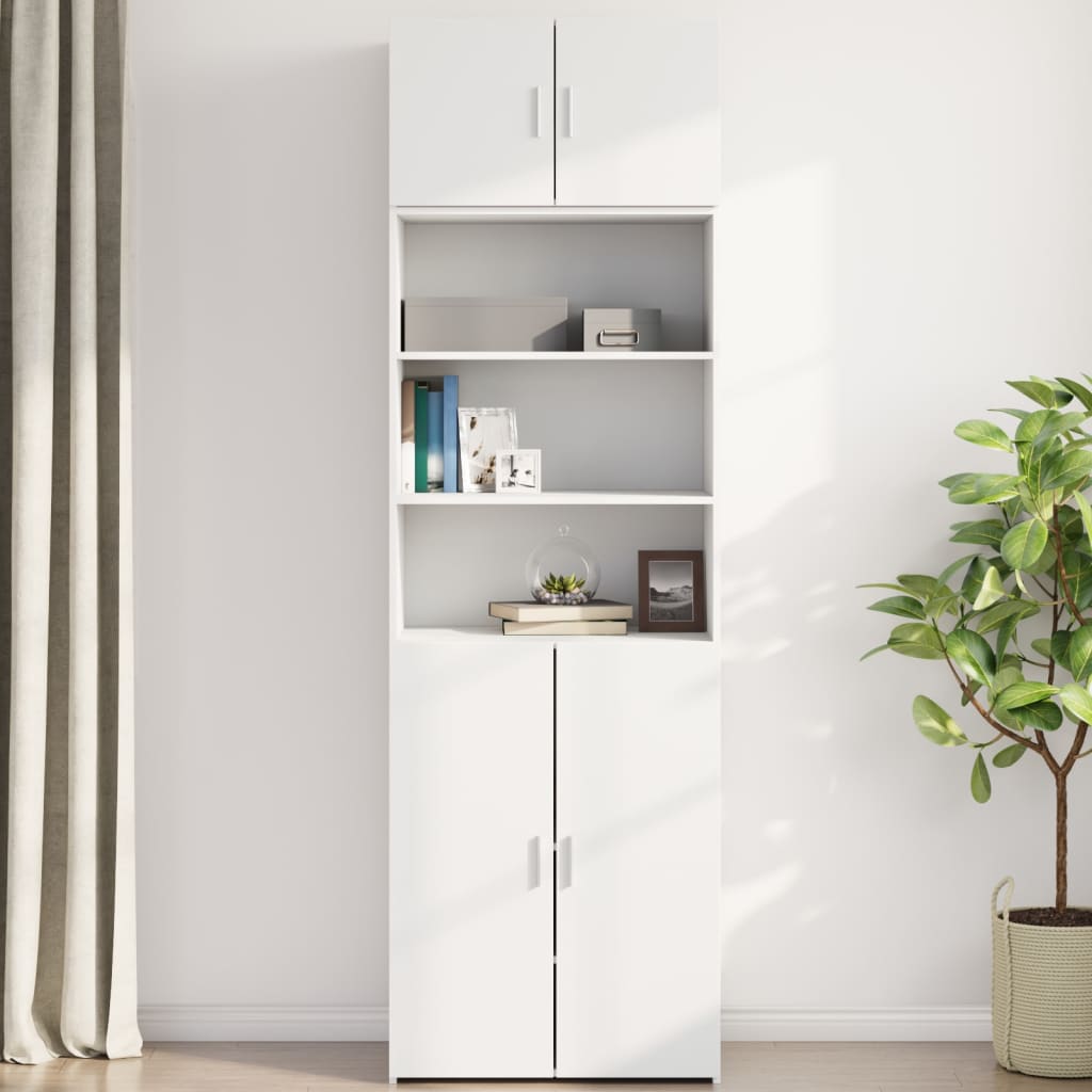 Wandkast 70x42,5x40 cm bewerkt hout wit is nu te koop bij PeponiXL, paradijselijk wonen!
