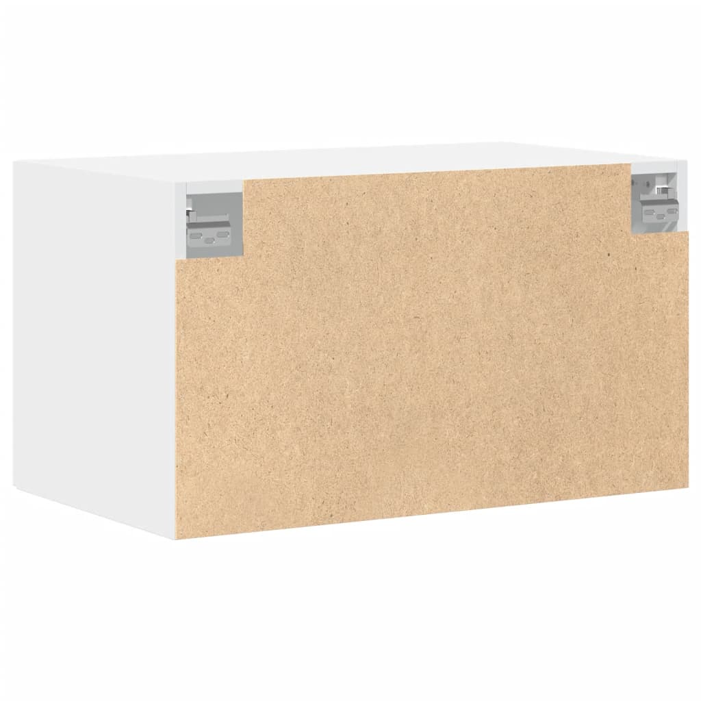 Wandkast 70x42,5x40 cm bewerkt hout wit is nu te koop bij PeponiXL, paradijselijk wonen!