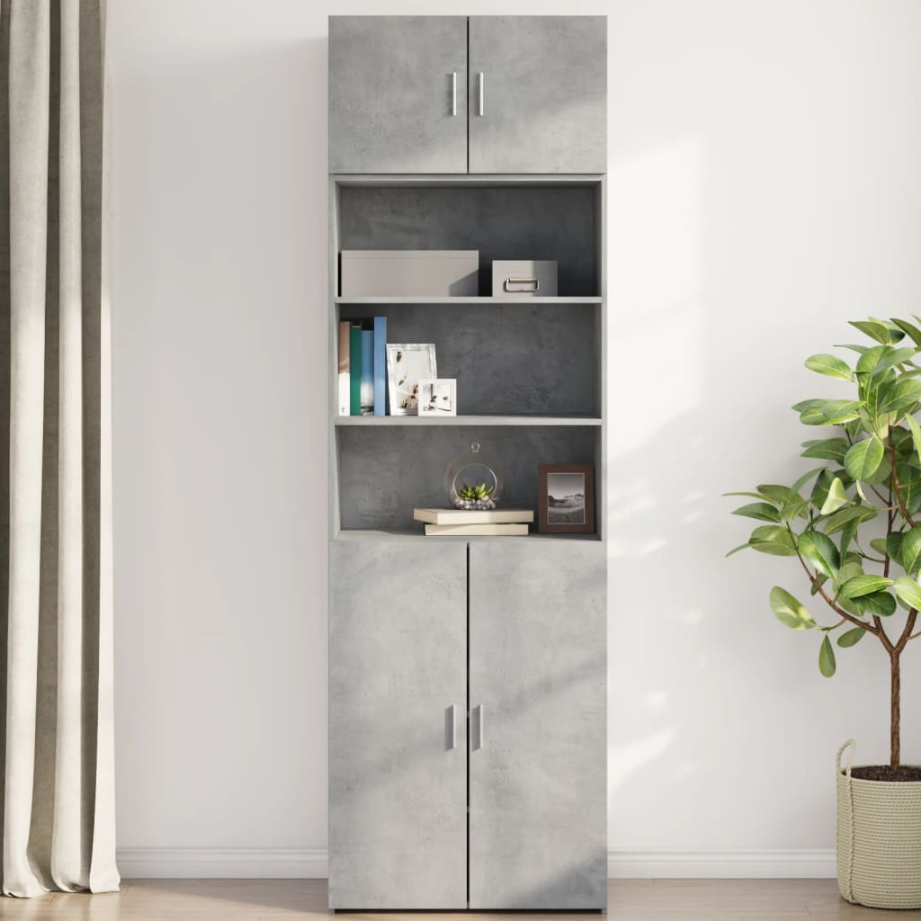 Wandkast 70x42,5x40 cm bewerkt hout betongrijs is nu te koop bij PeponiXL, paradijselijk wonen!