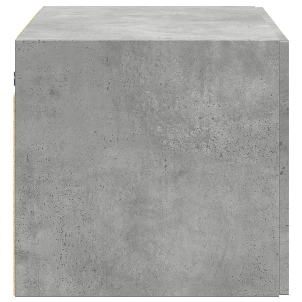 Wandkast 70x42,5x40 cm bewerkt hout betongrijs is nu te koop bij PeponiXL, paradijselijk wonen!