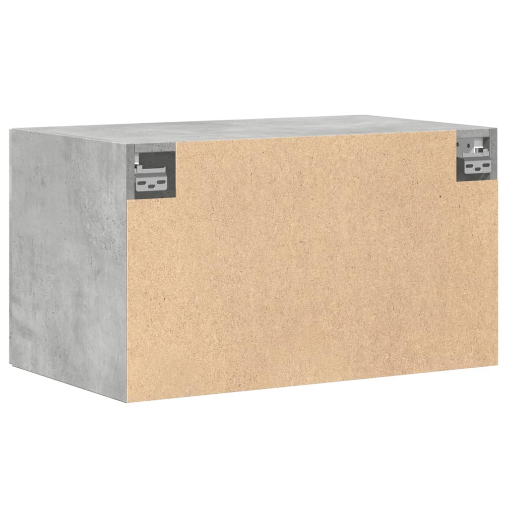 Wandkast 70x42,5x40 cm bewerkt hout betongrijs is nu te koop bij PeponiXL, paradijselijk wonen!