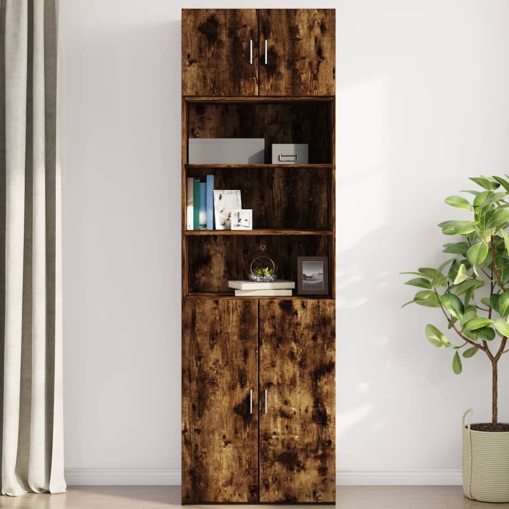 Wandkast 70x42,5x40 cm bewerkt hout gerookt eikenkleurig is nu te koop bij PeponiXL, paradijselijk wonen!