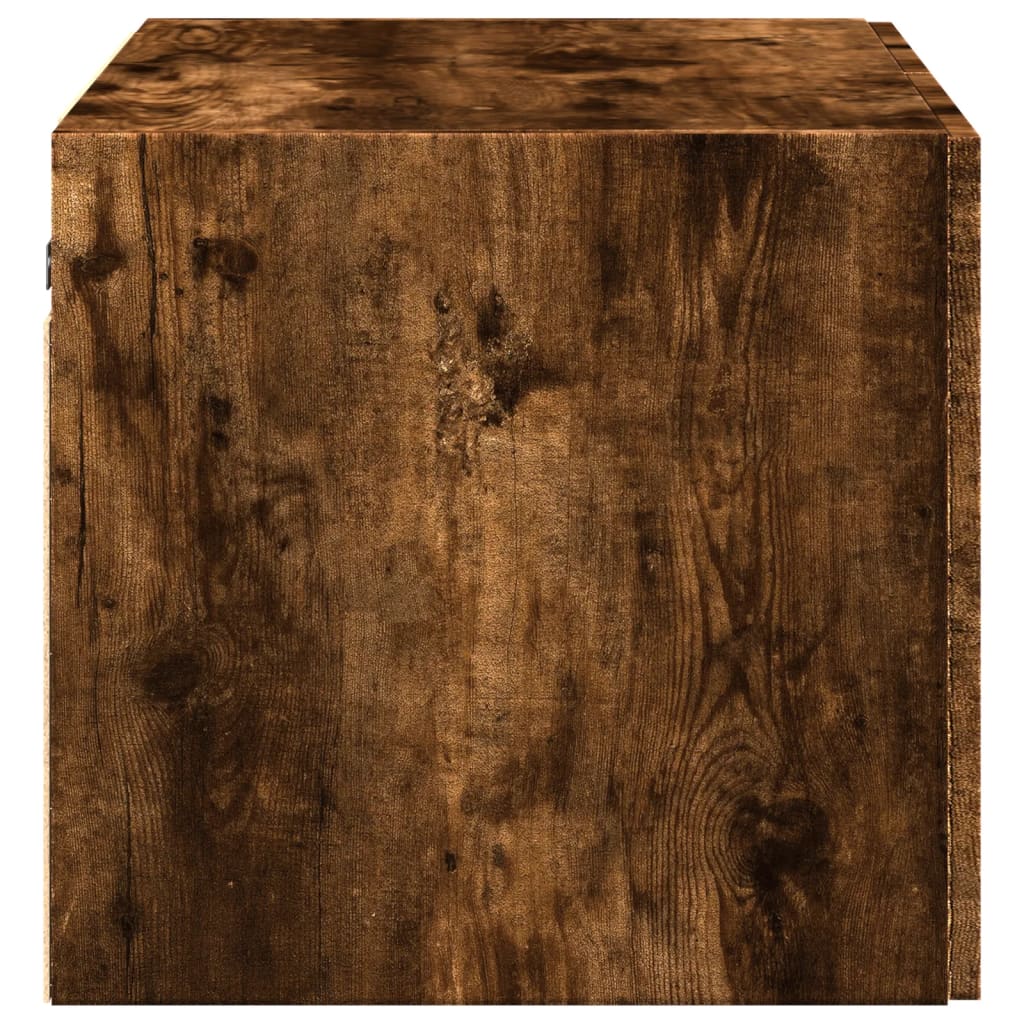 Wandkast 70x42,5x40 cm bewerkt hout gerookt eikenkleurig is nu te koop bij PeponiXL, paradijselijk wonen!