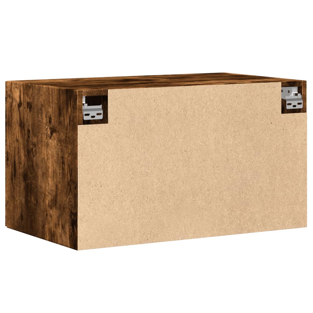 Wandkast 70x42,5x40 cm bewerkt hout gerookt eikenkleurig is nu te koop bij PeponiXL, paradijselijk wonen!