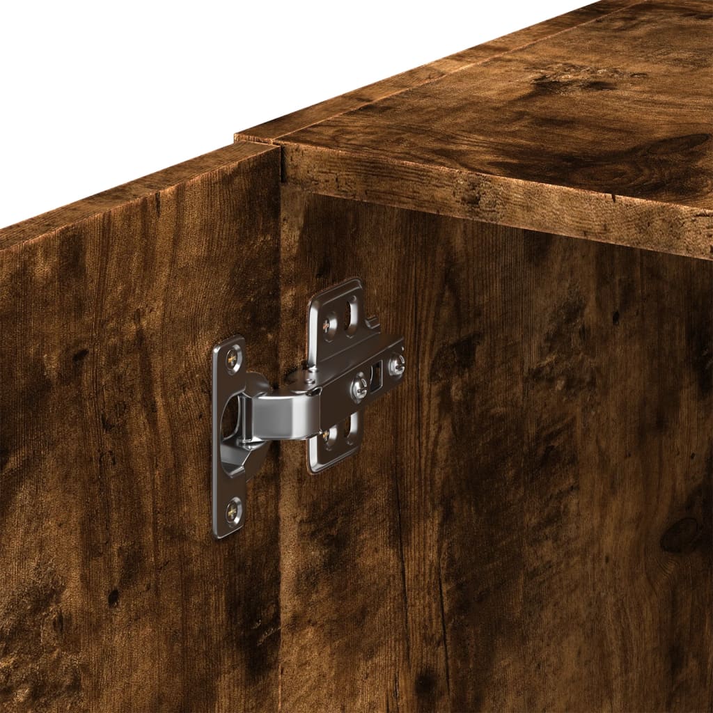 Wandkast 70x42,5x40 cm bewerkt hout gerookt eikenkleurig is nu te koop bij PeponiXL, paradijselijk wonen!