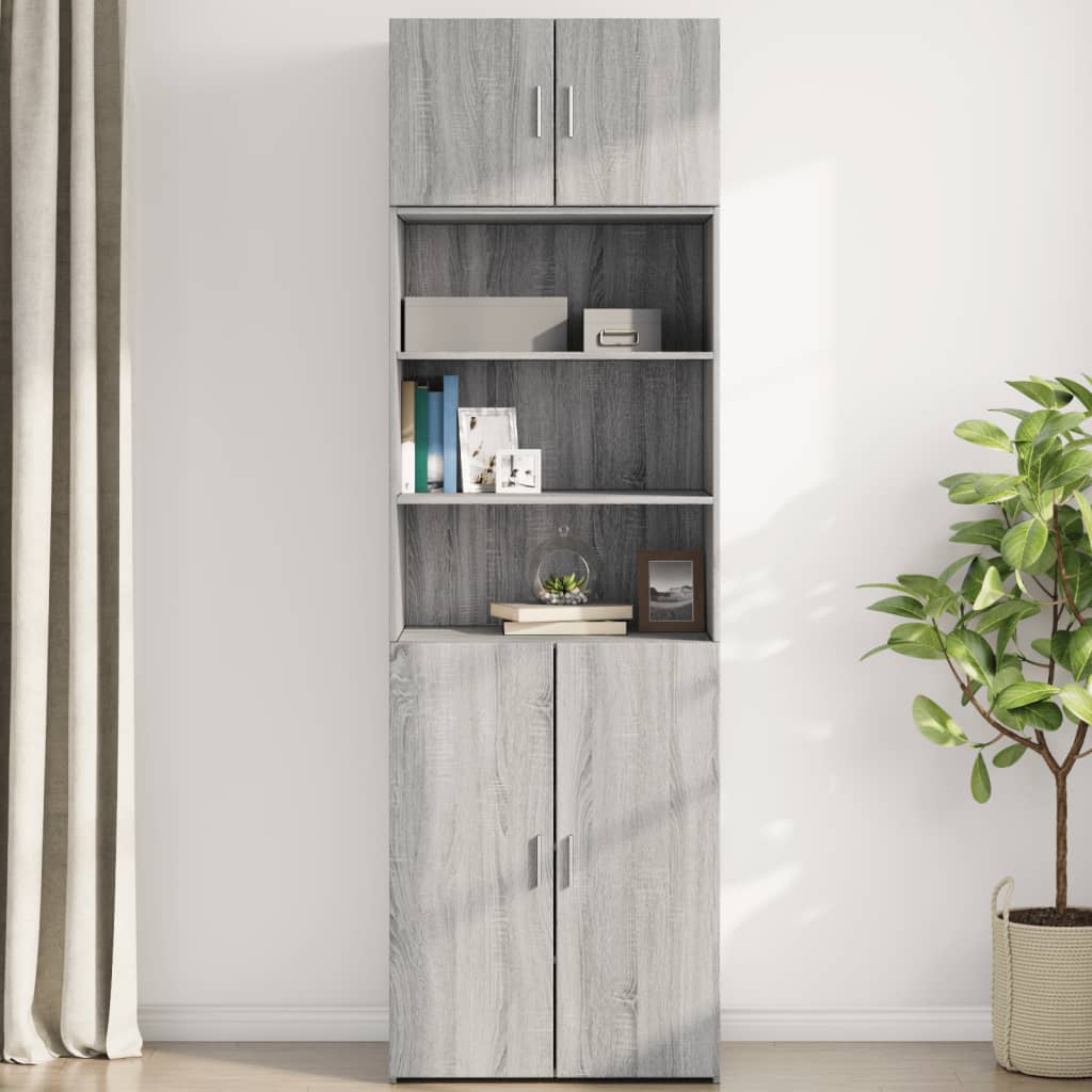 Wandkast 70x42,5x40 cm bewerkt hout grijs sonoma is nu te koop bij PeponiXL, paradijselijk wonen!