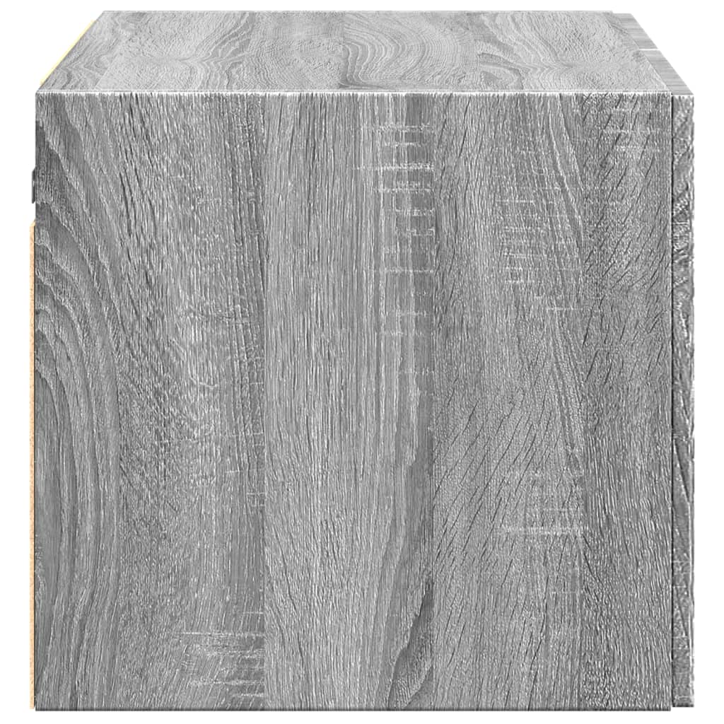 Wandkast 70x42,5x40 cm bewerkt hout grijs sonoma is nu te koop bij PeponiXL, paradijselijk wonen!