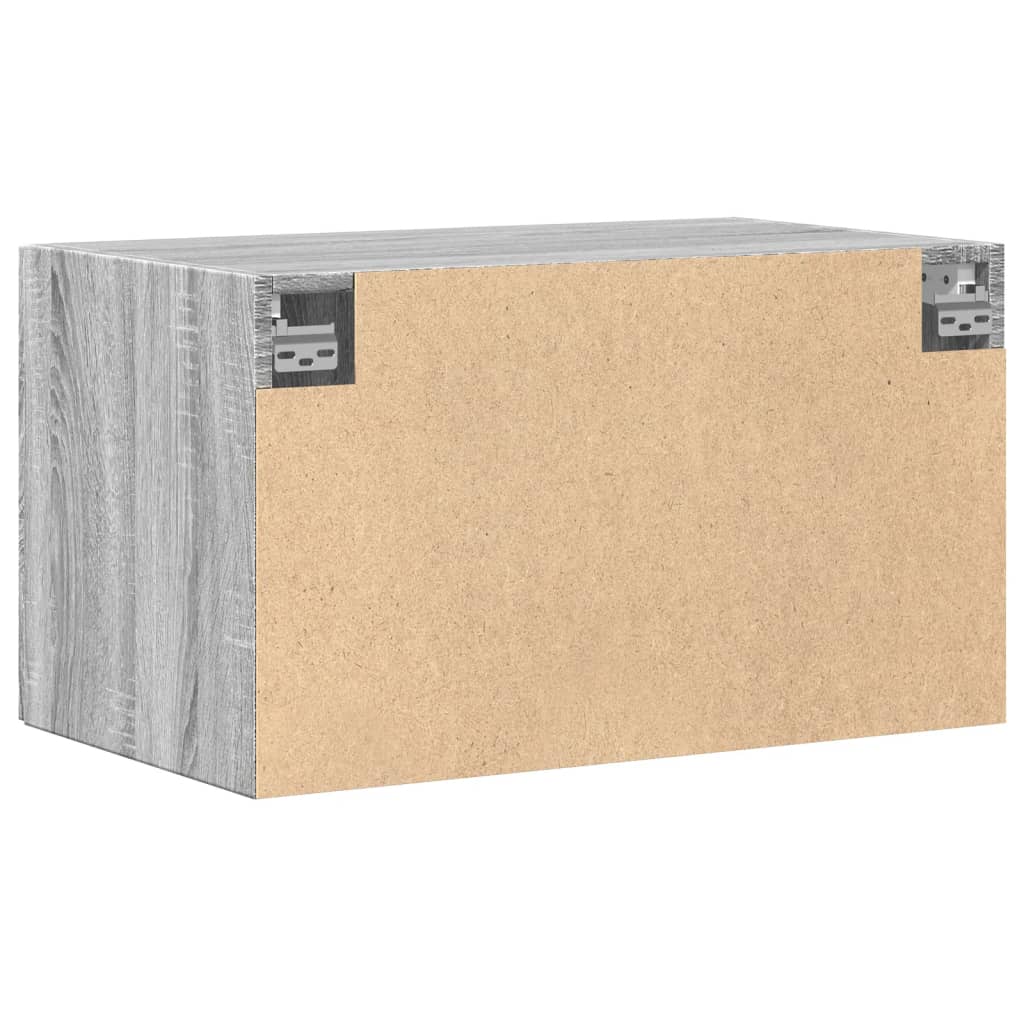 Wandkast 70x42,5x40 cm bewerkt hout grijs sonoma is nu te koop bij PeponiXL, paradijselijk wonen!