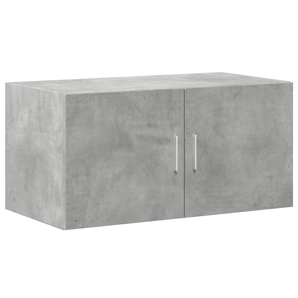Wandkast 80x42,5x40 cm bewerkt hout betongrijs is nu te koop bij PeponiXL, paradijselijk wonen!