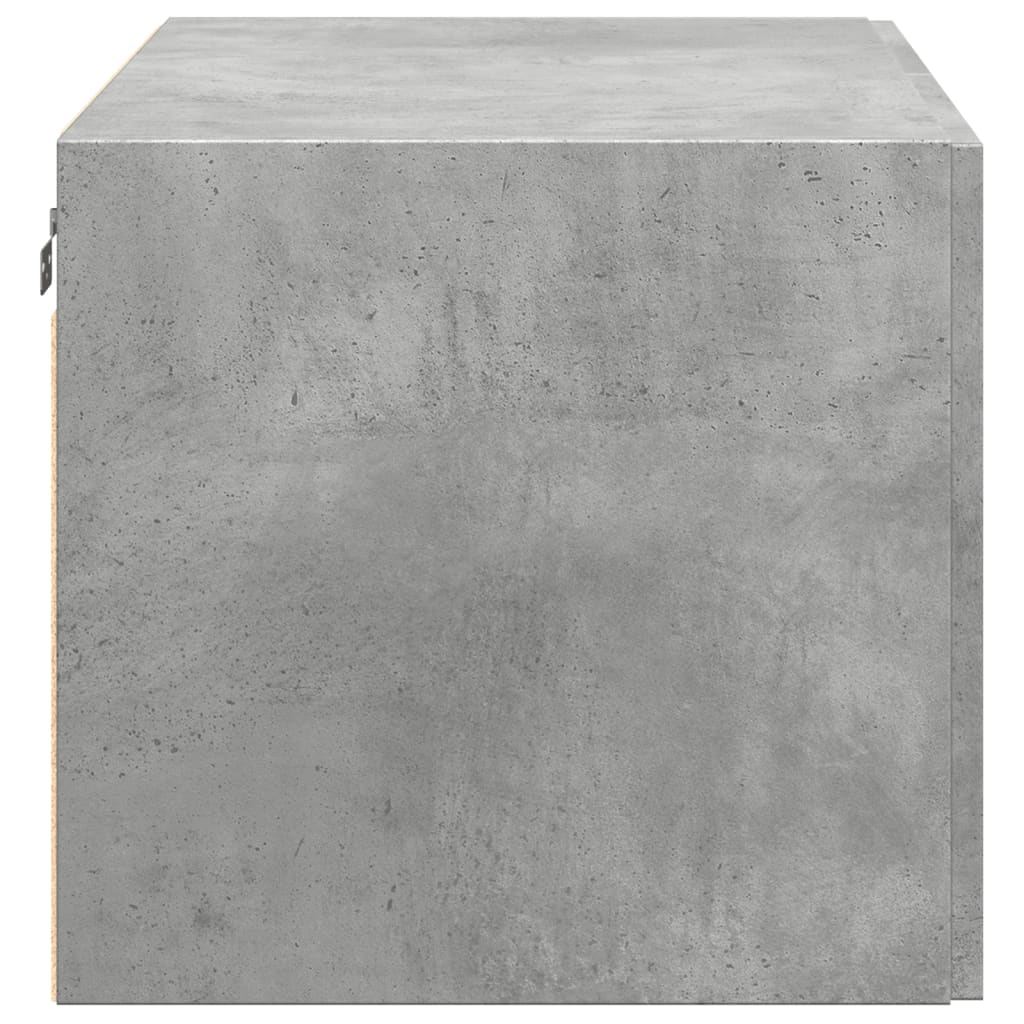 Wandkast 80x42,5x40 cm bewerkt hout betongrijs is nu te koop bij PeponiXL, paradijselijk wonen!