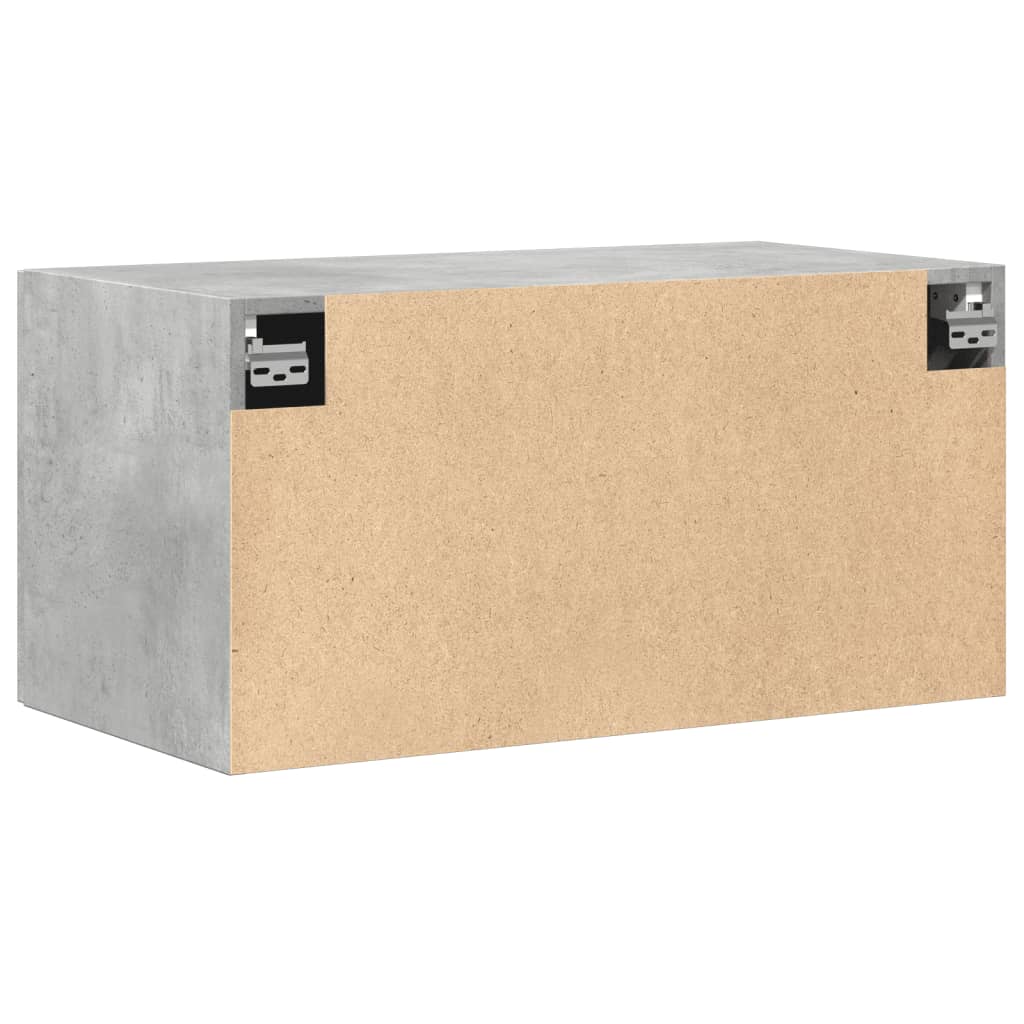 Wandkast 80x42,5x40 cm bewerkt hout betongrijs is nu te koop bij PeponiXL, paradijselijk wonen!