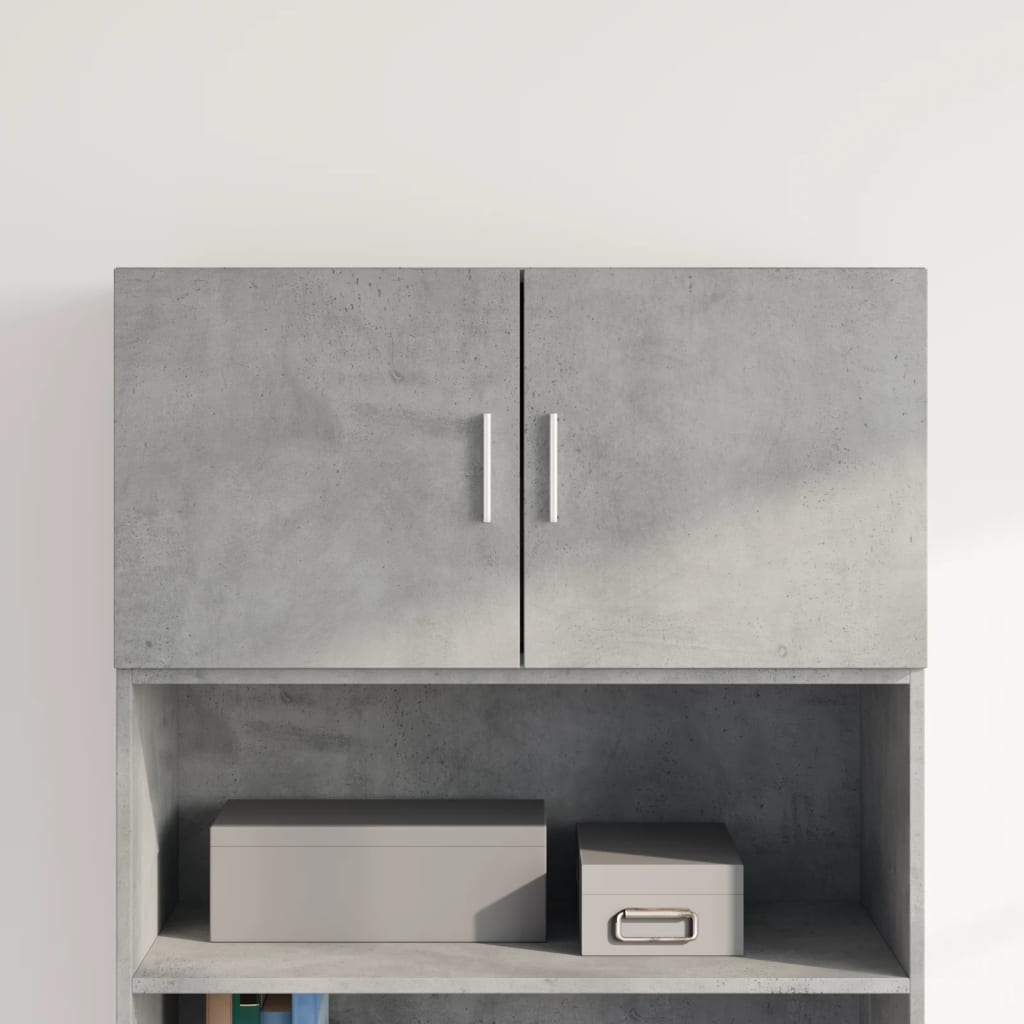 Wandkast 80x42,5x40 cm bewerkt hout betongrijs is nu te koop bij PeponiXL, paradijselijk wonen!