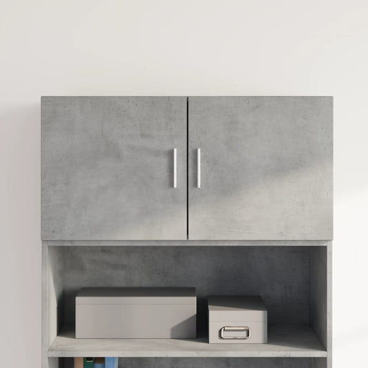 Wandkast 80x42,5x40 cm bewerkt hout betongrijs is nu te koop bij PeponiXL, paradijselijk wonen!