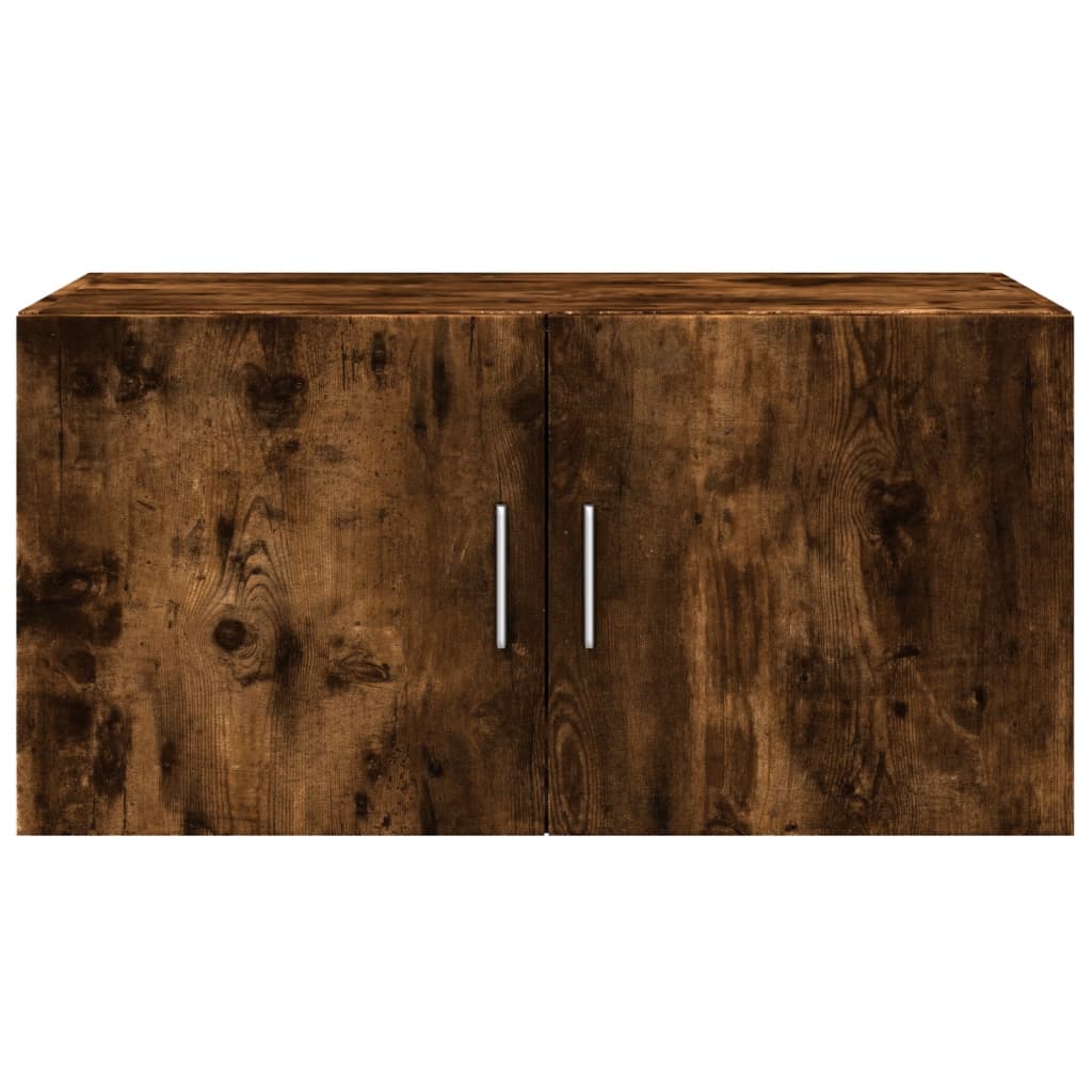 Wandkast 80x42,5x40 cm bewerkt hout gerookt eikenkleurig is nu te koop bij PeponiXL, paradijselijk wonen!