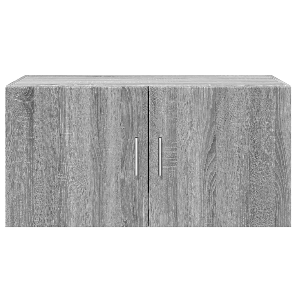 Wandkast 80x42,5x40 cm bewerkt hout grijs sonoma eikenkleurig is nu te koop bij PeponiXL, paradijselijk wonen!