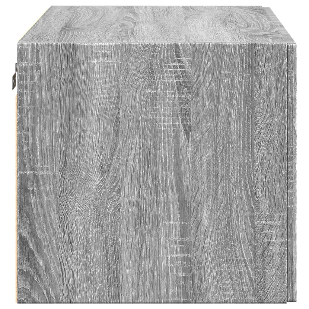 Wandkast 80x42,5x40 cm bewerkt hout grijs sonoma eikenkleurig is nu te koop bij PeponiXL, paradijselijk wonen!
