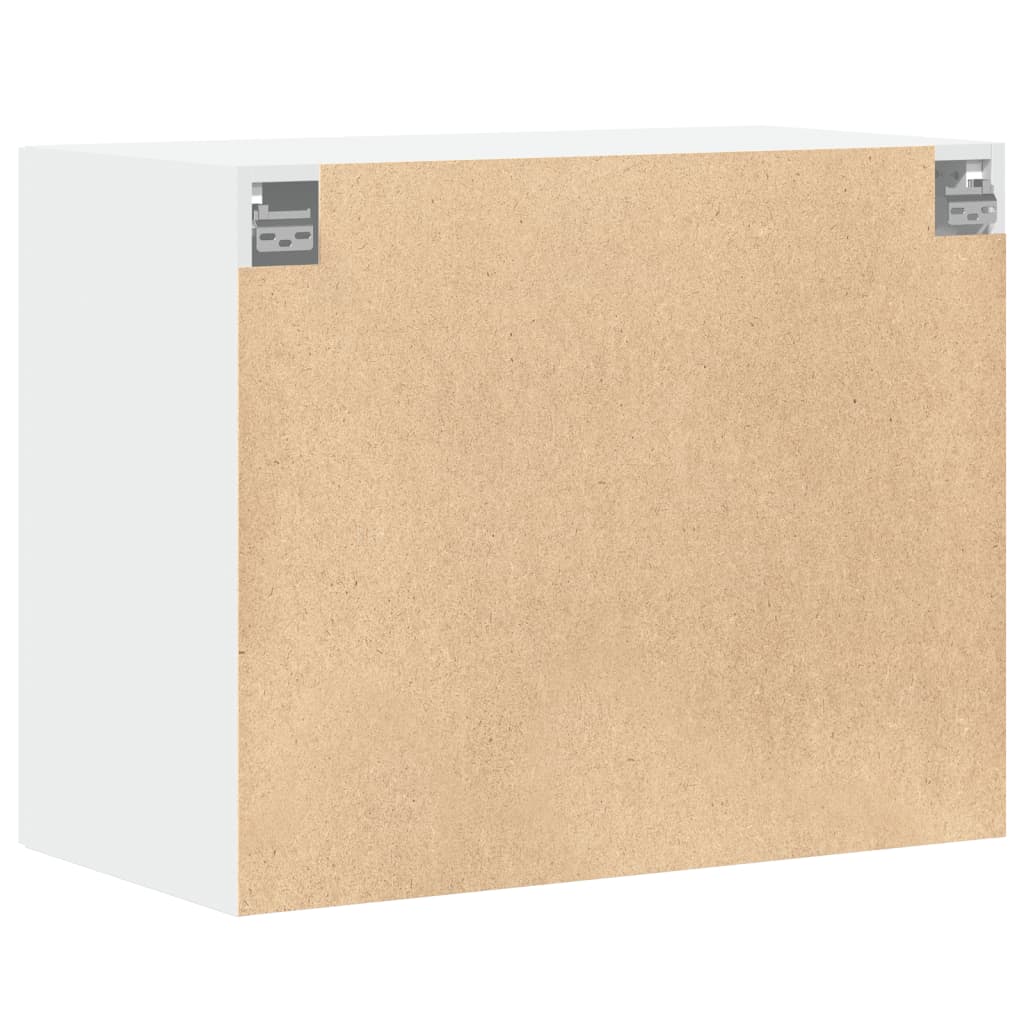 Wandkast 80x42,5x64 cm bewerkt hout wit is nu te koop bij PeponiXL, paradijselijk wonen!