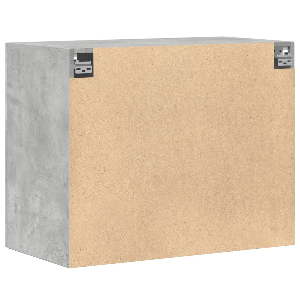 Wandkast 80x42,5x64 cm bewerkt hout betongrijs is nu te koop bij PeponiXL, paradijselijk wonen!
