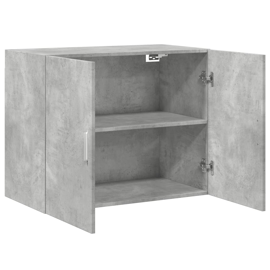 Wandkast 80x42,5x64 cm bewerkt hout betongrijs is nu te koop bij PeponiXL, paradijselijk wonen!