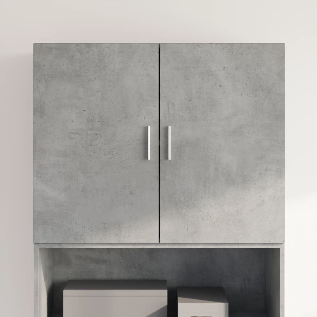 Wandkast 80x42,5x64 cm bewerkt hout betongrijs is nu te koop bij PeponiXL, paradijselijk wonen!