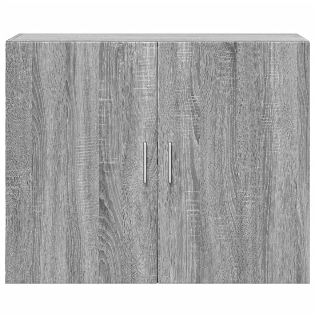 Wandkast 80x42,5x64 cm bewerkt hout grijs sonoma eikenkleurig is nu te koop bij PeponiXL, paradijselijk wonen!