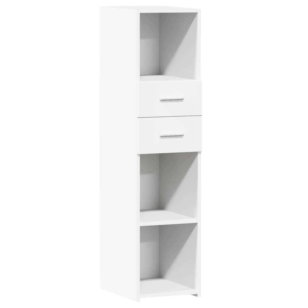 Hoge kast 30x42,5x124 cm bewerkt hout wit is nu te koop bij PeponiXL, paradijselijk wonen!