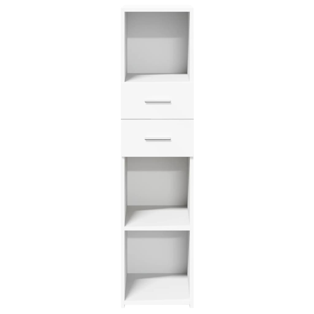 Hoge kast 30x42,5x124 cm bewerkt hout wit is nu te koop bij PeponiXL, paradijselijk wonen!