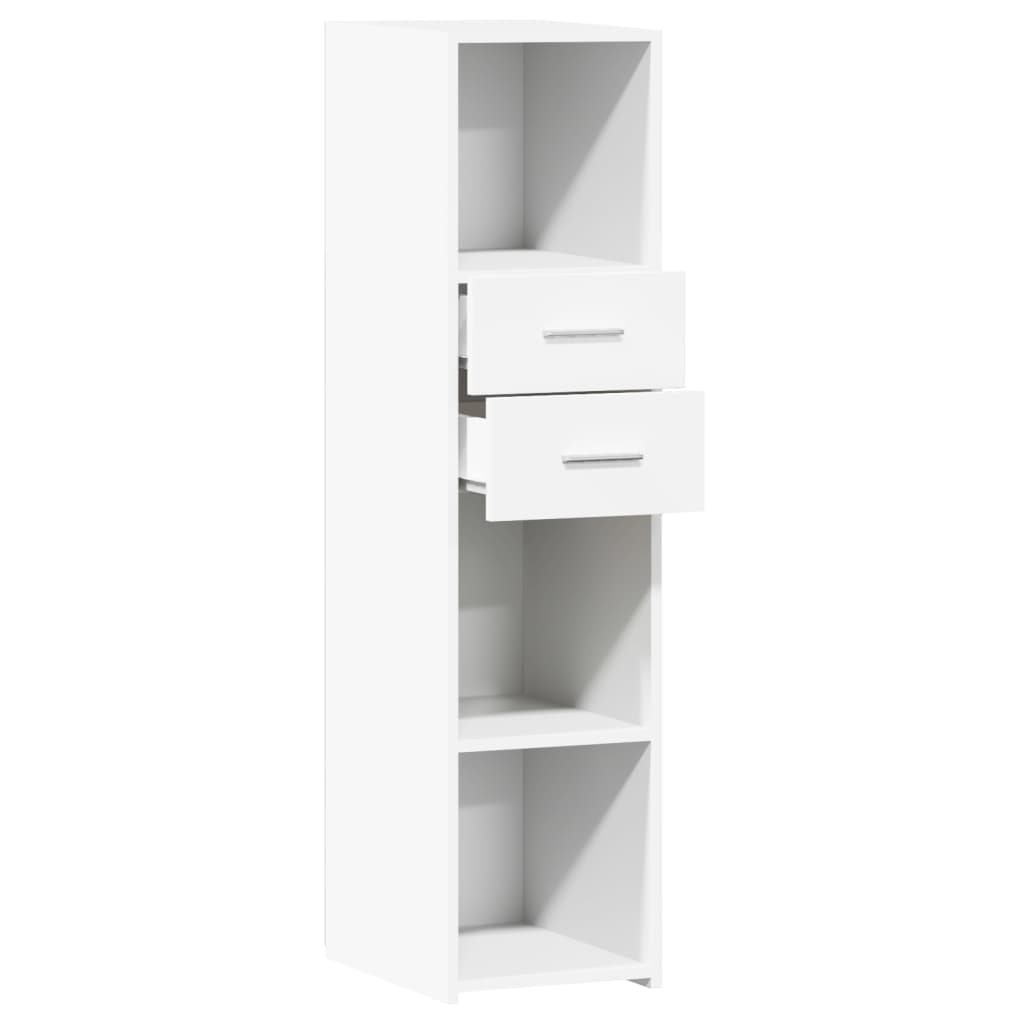 Hoge kast 30x42,5x124 cm bewerkt hout wit is nu te koop bij PeponiXL, paradijselijk wonen!