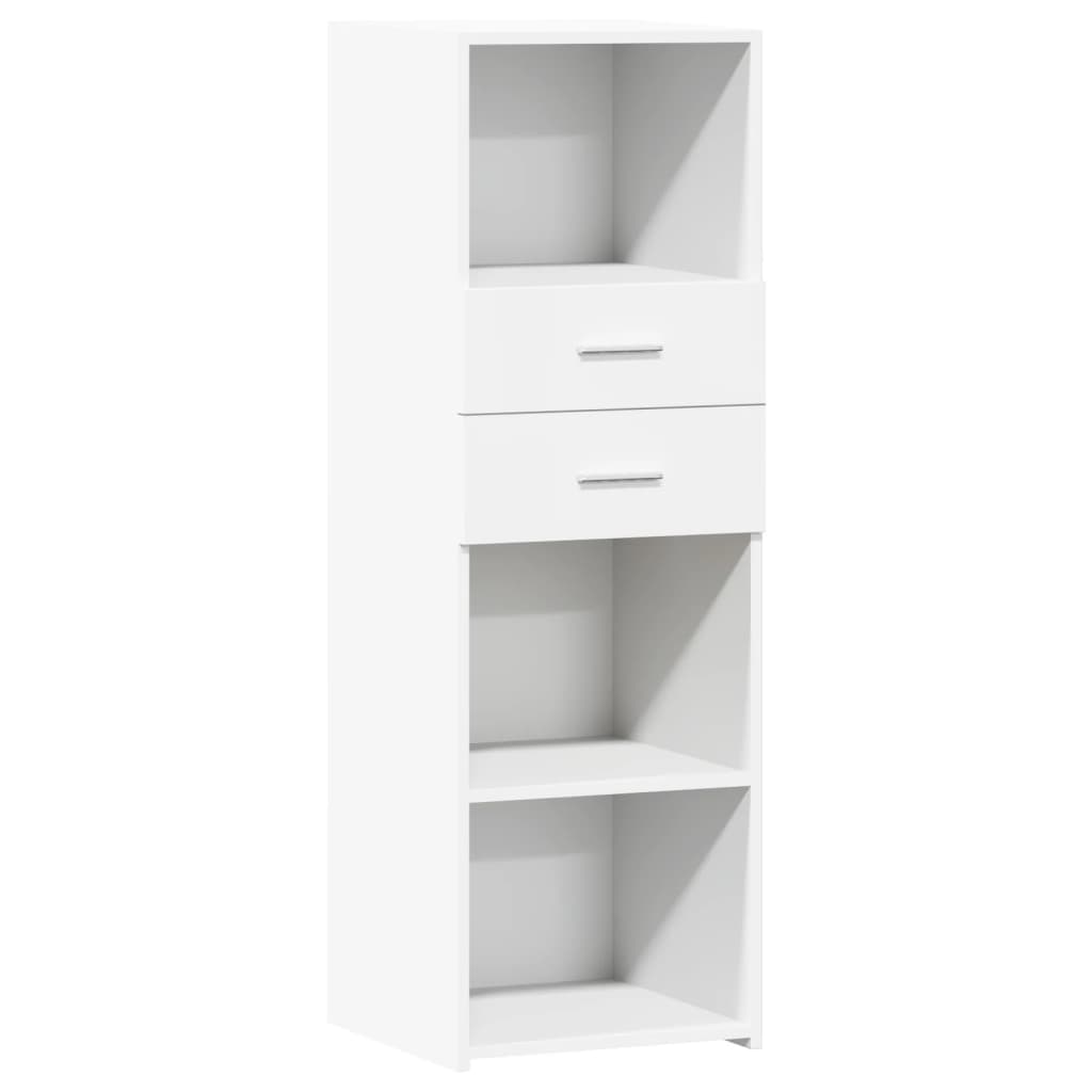 Hoge kast 40x42,5x124 cm bewerkt hout wit is nu te koop bij PeponiXL, paradijselijk wonen!