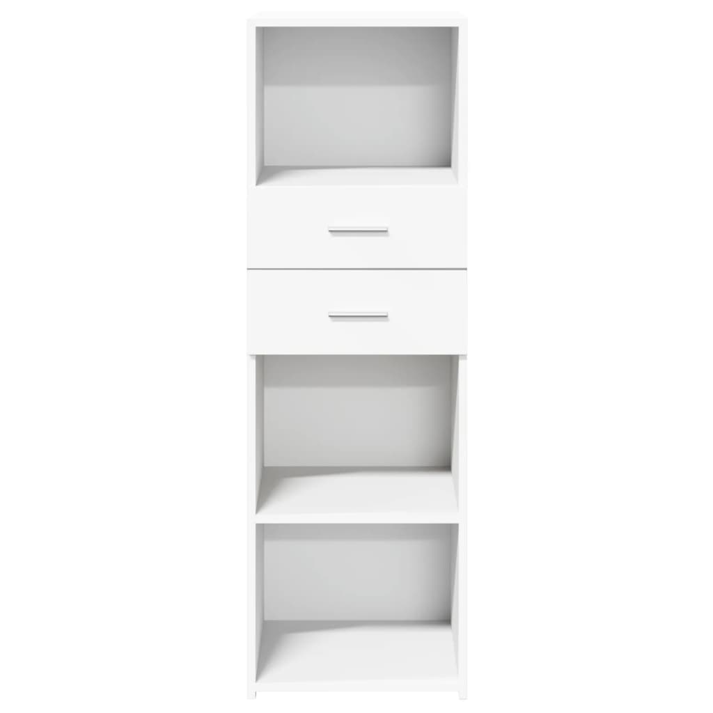 Hoge kast 40x42,5x124 cm bewerkt hout wit is nu te koop bij PeponiXL, paradijselijk wonen!
