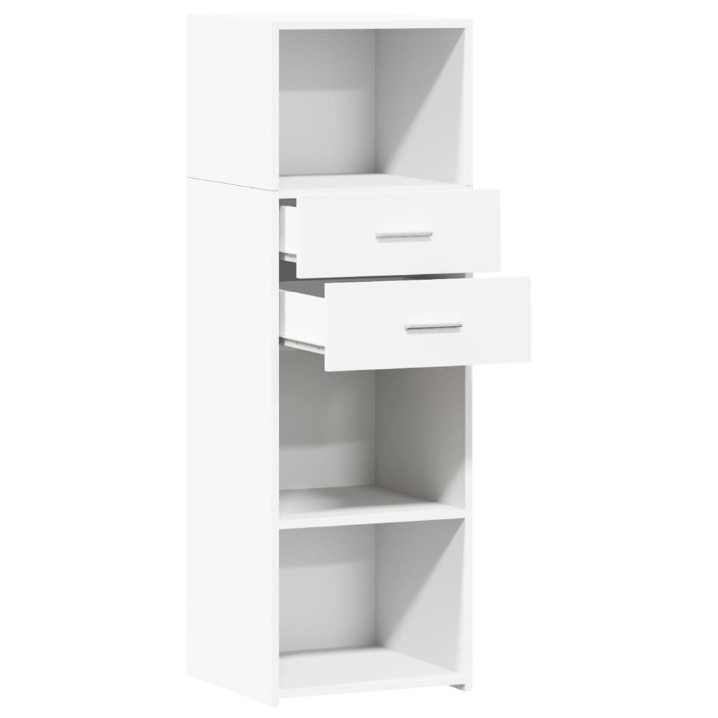 Hoge kast 40x42,5x124 cm bewerkt hout wit is nu te koop bij PeponiXL, paradijselijk wonen!