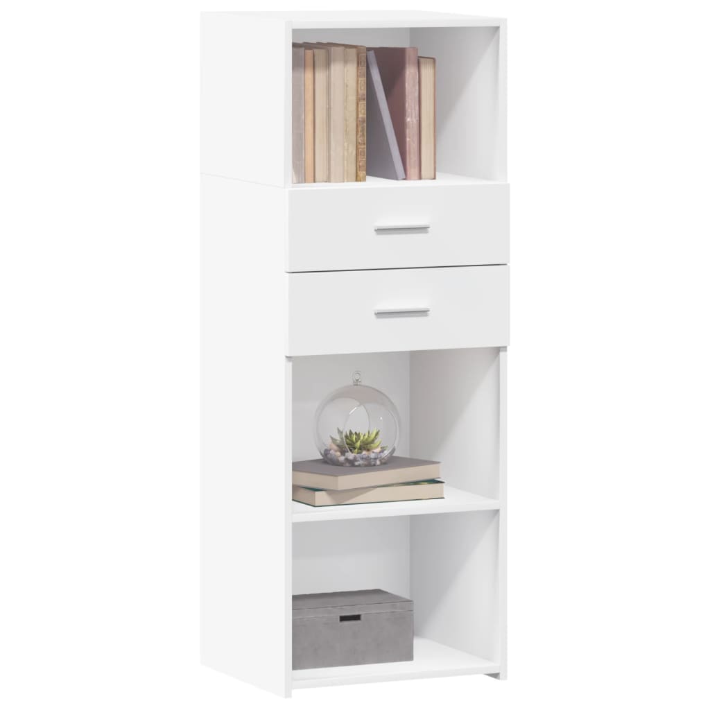 Hoge kast 45x42,5x124 cm bewerkt hout wit is nu te koop bij PeponiXL, paradijselijk wonen!