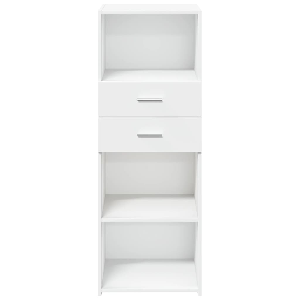 Hoge kast 45x42,5x124 cm bewerkt hout wit is nu te koop bij PeponiXL, paradijselijk wonen!